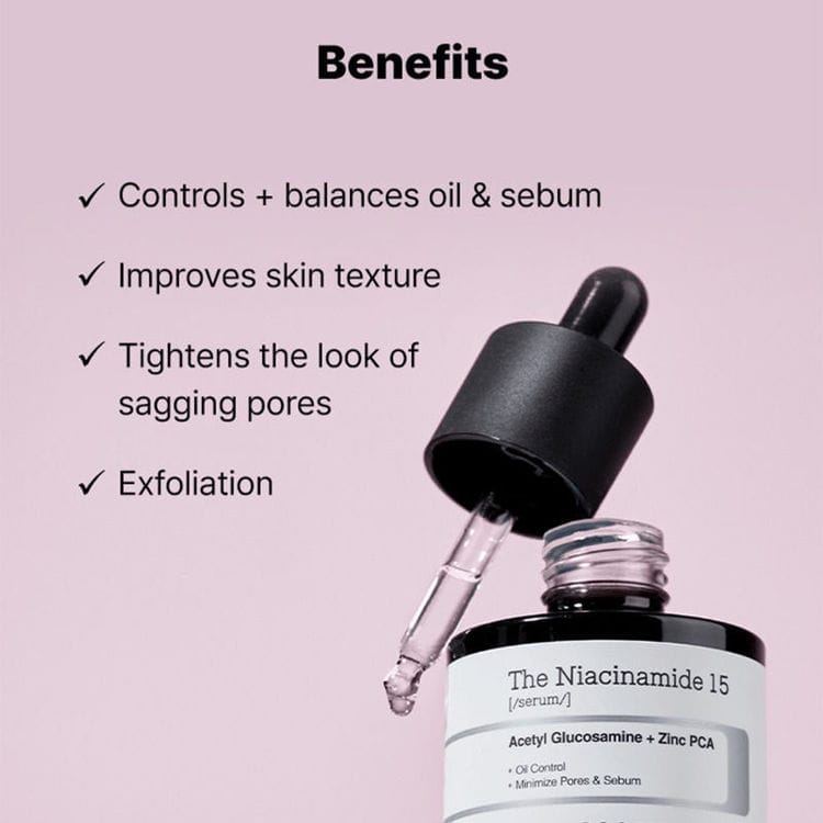 COSRX Niacinamide 15% Face Serum 20Ml, Minimizing Pores & Sebums, Blemish Treatments For Discoloration, Dark Spots, Enlarged Pores, Artificial Fragrance & Parabens-Free