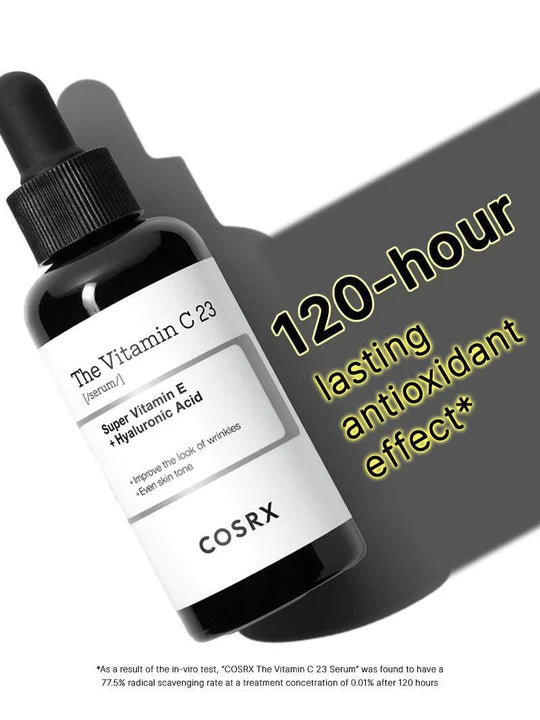 COSRX Pure Vitamin C 23% Serum with Vitamin E & Hyaluronic Acid, Brightening & Hydrating Facial Serum for Fine Lines, Uneven Skin Tone & Dull Skin, 20ml